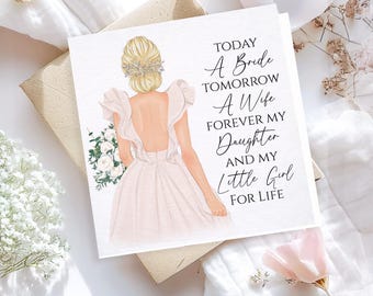 My or Our Daughter on Your Wedding Day Card