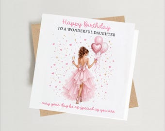 Birthday Card for her | Daughter, Sister, Granddaughter, Niece and More