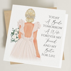 Friend Wedding Card - To My / Our Friend on Your Wedding Day - Bestie Card - Wedding Card