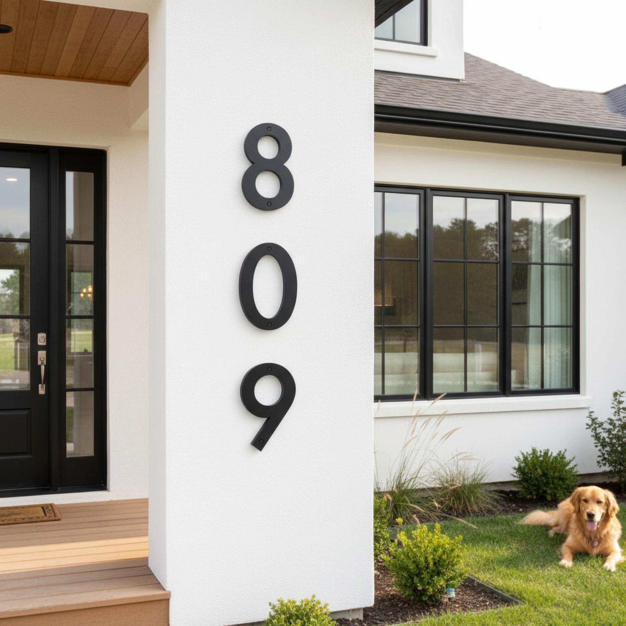 Extra Large Metal House Numbers – Modern Address Numbers for Home - Etsy