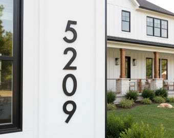 Extragroße Hausnummern aus Metall - Moderne Adresszahlen für Zuhause