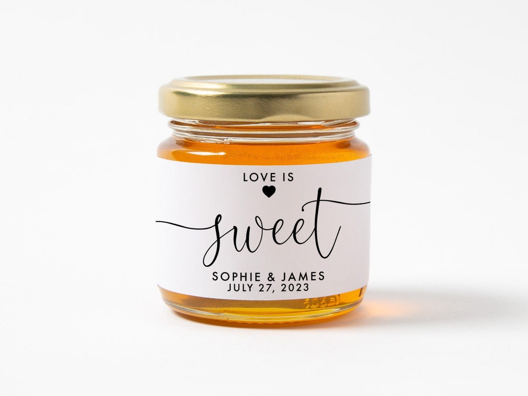 Honey Jar Wedding Favors, Honey Bridal Shower Favors, Mini Honey Jar