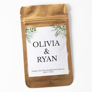Coffee favor bags, custom wedding coffee pouch, bridal shower favor, coffee bean favors, personalized coffee favors