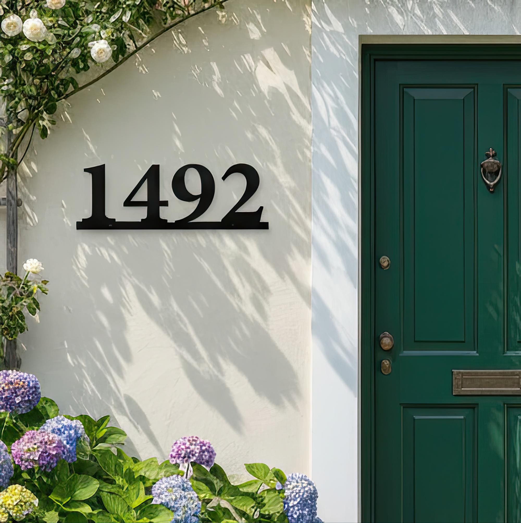 Custom Metal House Numbers Sign – Modern Outdoor Address Plaque for ...
