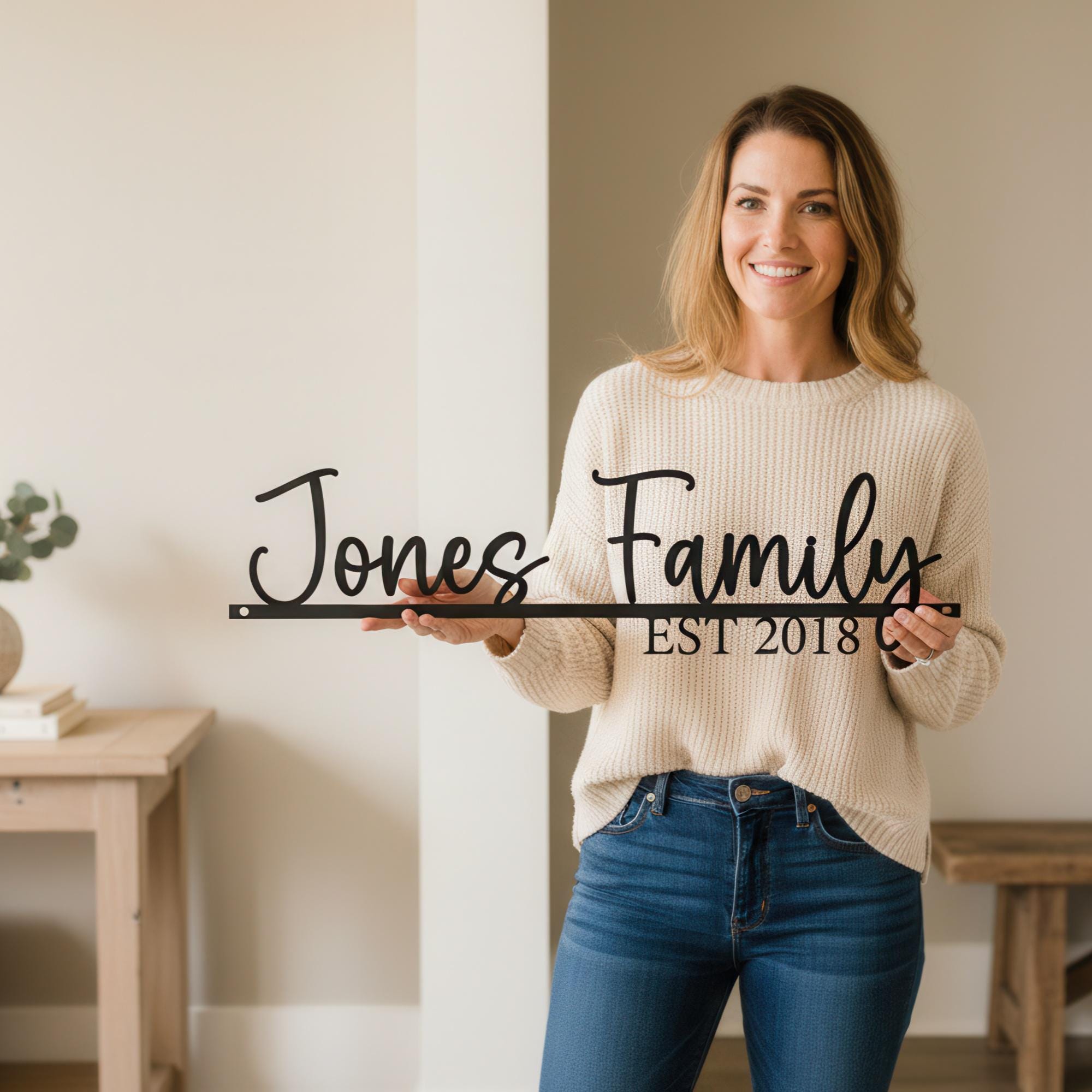 Custom Family Name Metal Sign – Personalized Last Name Wall Decor - Etsy