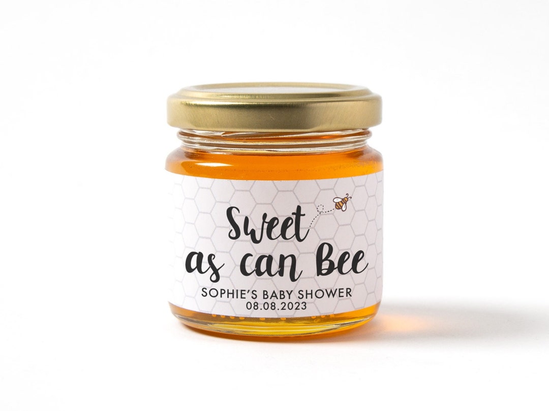 Honey Jar Baby Shower Favors, Honey Jar Bee Party Favors, Sweet as Can