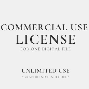 Commercial Use License for Digital File