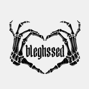 BLEGHssed SVG PNG, Feeling Bleghssed, Metal Head Cut File, Metalcore Shirt, Feeling BLEGHssed Digital File, Sublimation Design, Cut File