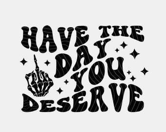 Funny Skeleton Middle Finger SVG PNG: Snarky Karma Design (Digital Download)