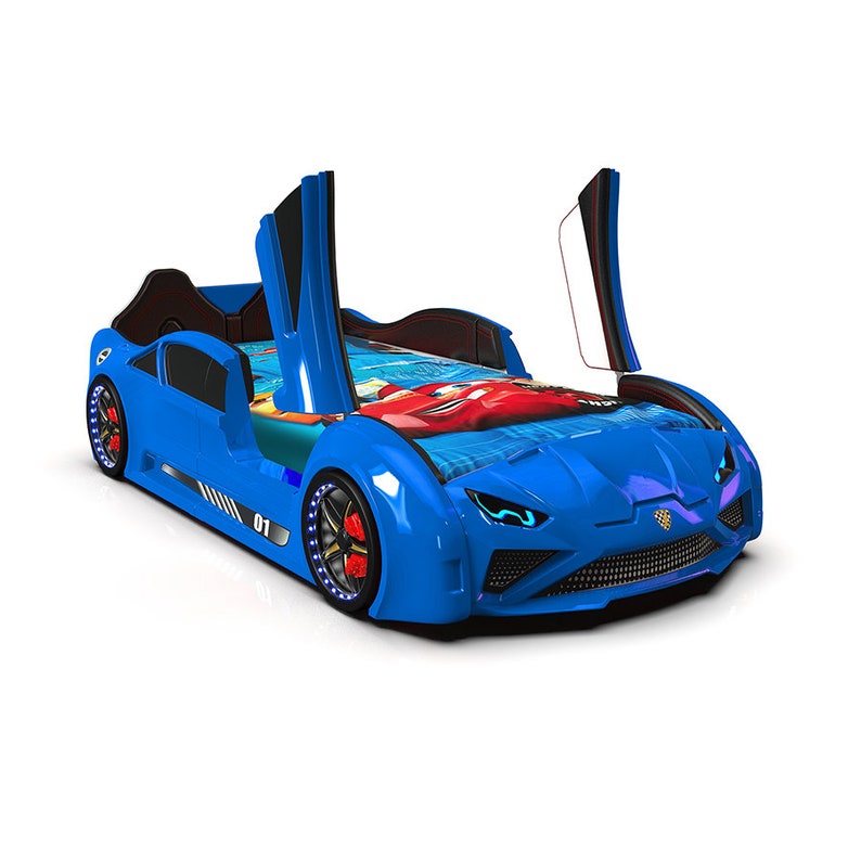 RS LAMBO Race Car Bed for Kids Upward Opening Doors Etsy UK
