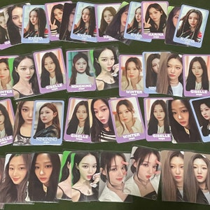 Cartes officielles aespa Come to my Illusion Karina Giselle Winter Ningning