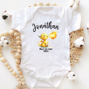 Personalized Year of the Dragon Baby Bodysuit, Custom Chinese Lunar New Year 2024 Newborn Outfit, Gift for New Parents & Baby Shower
