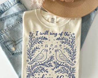 Comfort Colors Christian Shirt, God shirt, Bible Verse Shirt, Christian Gift, Religious tee, Faith Based Crewneck, Church shirt, Floral Tee