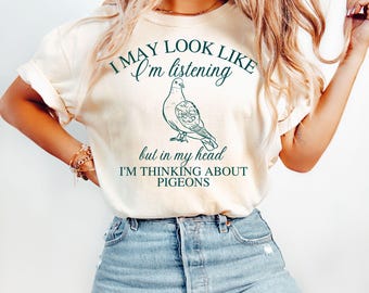 Pigeon Shirt, Bird Lover Tee, Urban Birdwatcher Gift, Cool Pigeon Shirt, Funny Bird Shirt, Pigeon Lover Gift, Birding Tee, Bird watching Tee