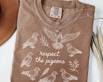 Pigeon Shirt, Bird Lover Tee, Urban Birdwatcher Gift, Cool Pigeon Shirt, Funny Bird Shirt, Pigeon Lover Gift, Birding Tee, Bird watching Tee