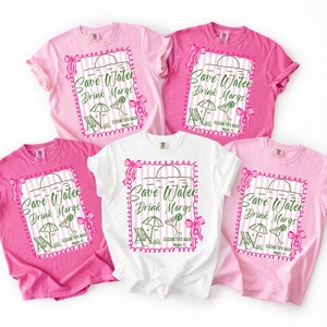 Margs and Matrimony Bachelorette Party Shirt, Mexico Bachelorette, Margarita Shirt, Custom Name and location Bridesmaid Gift, Bride Crew