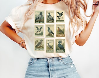 Pigeon Shirt, Bird Lover Tee, Urban Birdwatcher Gift, Cool Pigeon Shirt, Funny Bird Shirt, Pigeon Lover Gift, Birding Tee, Bird watching Tee