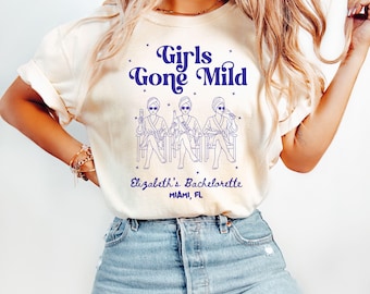 Girls Gone Mild Bachelorette Shirt, Spa Bachelorette, Matching Bach Shirts, Bridesmaid Gift, Slumber Party Shirt, Custom Bridal Party Shirts