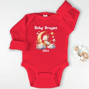 2024 Family Matching Shirt, Year of the Dragon Baby Bodysuit, Chinese Lunar New Year Shirt, New Parents and Newborn Gift, Baby Shower gift