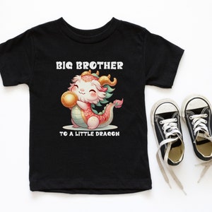 Year of the Dragon Big Brother Todler Tshirt, Sibling Matching Chinese Lunar New Year shirt, Dragon Year 2024 Tee, Baby Shower Gift