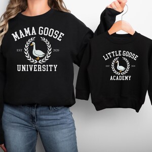 Mommy and Me Matching Sweatshirt, Mama and Mini Sweater, Mother and Child Outfit, Matching Mom and Me gift, Mothers day gift, Matching Goose