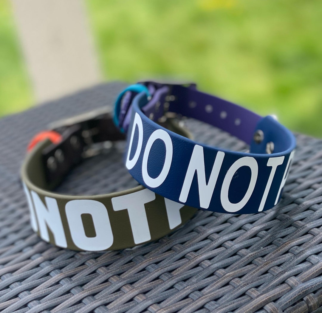 1.5 Inch Do Not Pet Customizable Biothane Dog Collar Waterproof, Stinkproof, Washable Etsy