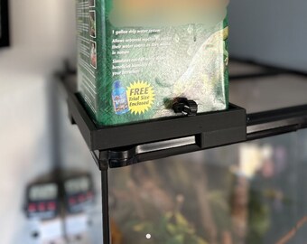 big/little dripper support bracket for reptile enclosures or vivarium's