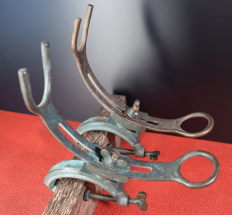 Antique Solid Bronze Fishing Rod Holders for Boat Etc. Etsy Canada