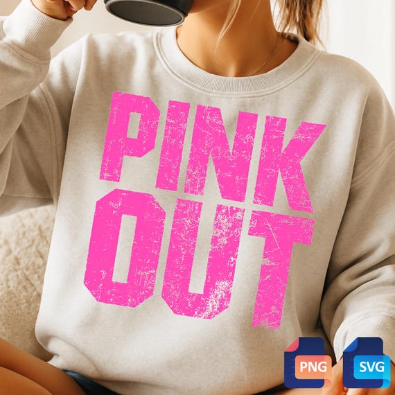 Pink Football Breast Cancer Awareness Png Svg - Sublimation Design (Digital Download)