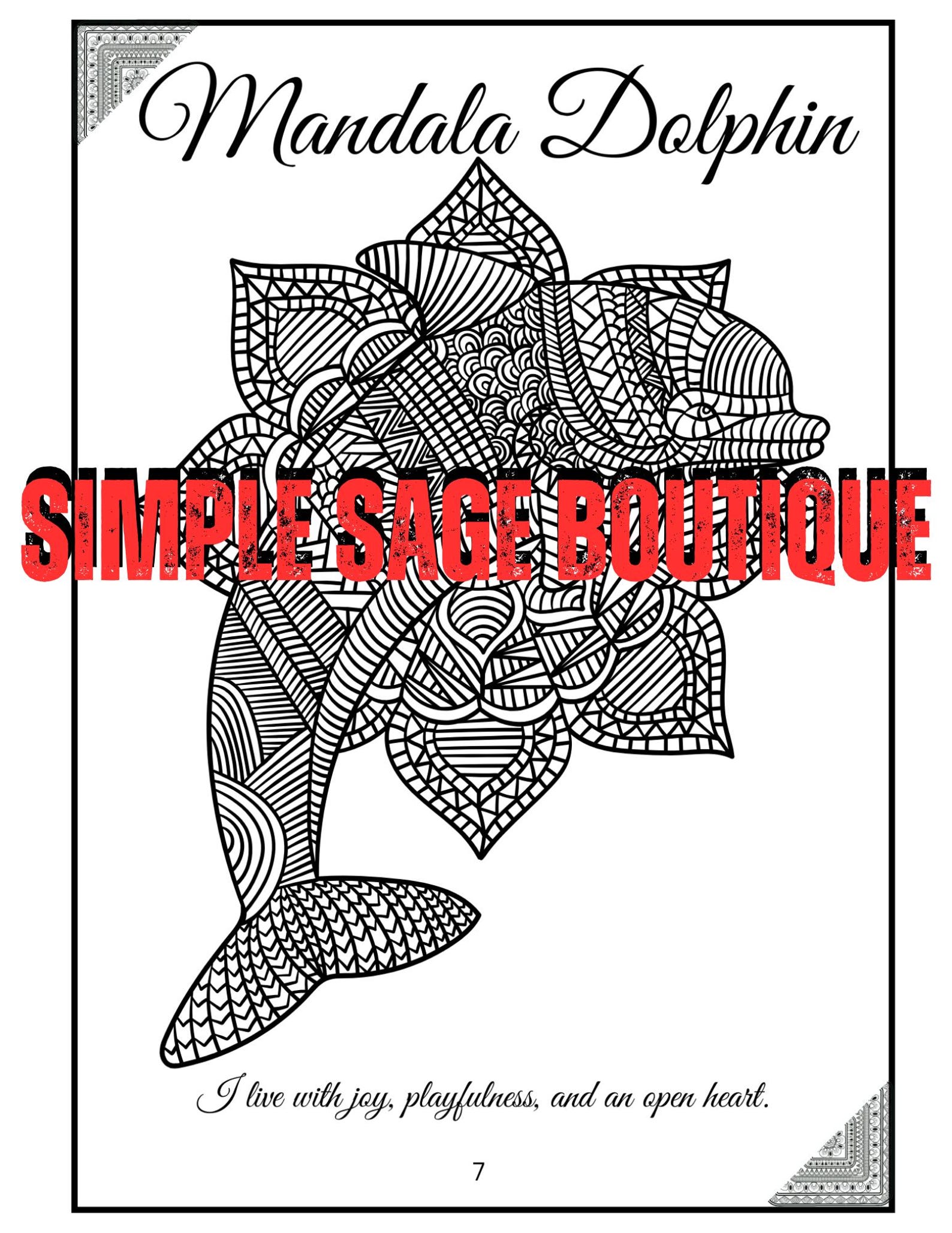 Mandala Animal Coloring Book for Adults 50 Stress Relief Designs ...