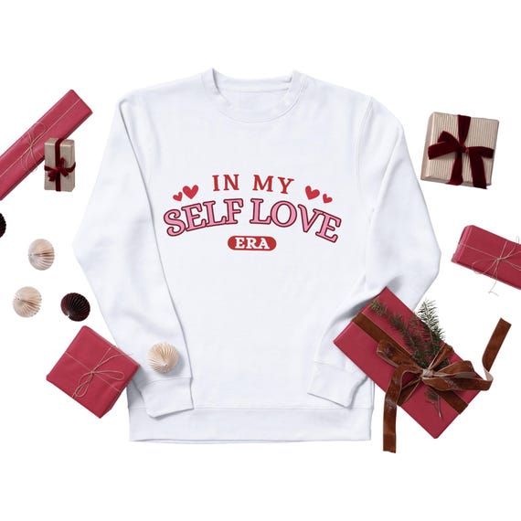 In My Self Love Era PNG, Solid and Distressed, Valentines Day PNG, Valentine Shirt PNG, Valentines Day Svg, Lover Png, Self Love Svg