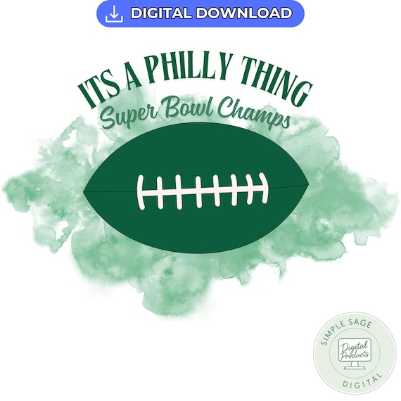 Eagles Super Bowl Champions PNG: Philadelphia Football Design (Digital Download)