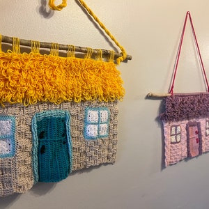 Cottage Wandbehang-Muster Häkeln: Boho Home Decor (PDF-Muster)