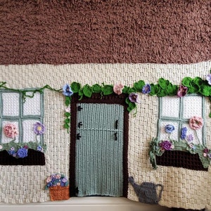 Cottage Crochet Blanket Pattern: Aran Weight, US Terms (PDF Pattern)