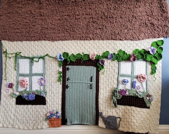 Cozy Cottage Decke PDF Häkelanleitung in Englisch unter Verwendung der US-Begriffe Häkelanleitung