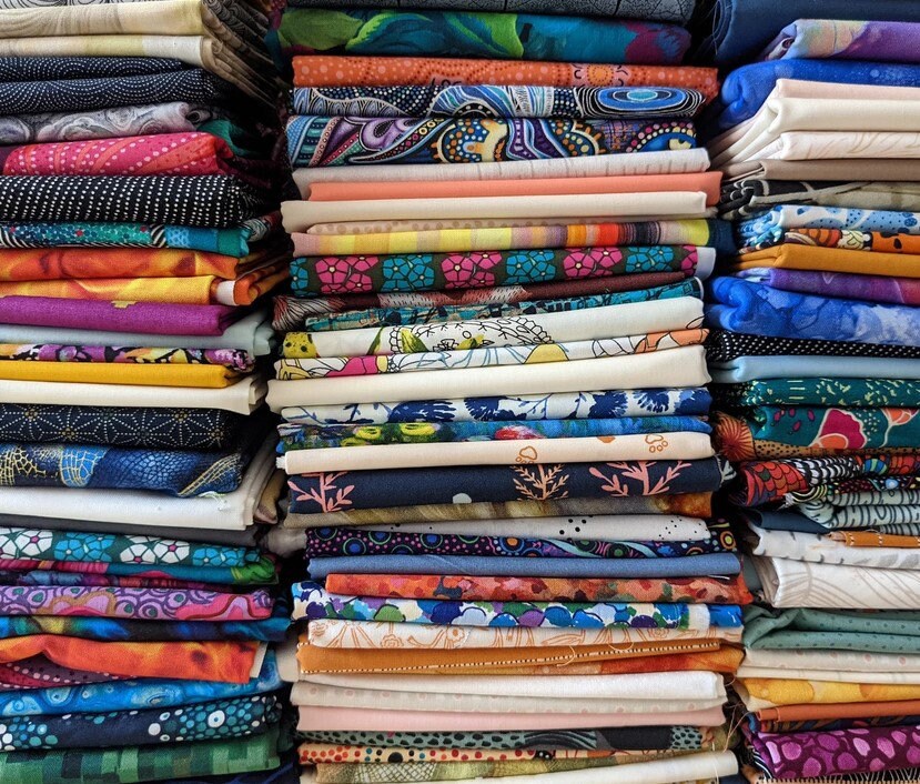 Designer Bolt End Fabric Remnants, Craft and Quilt Fabric Scrap Bundle