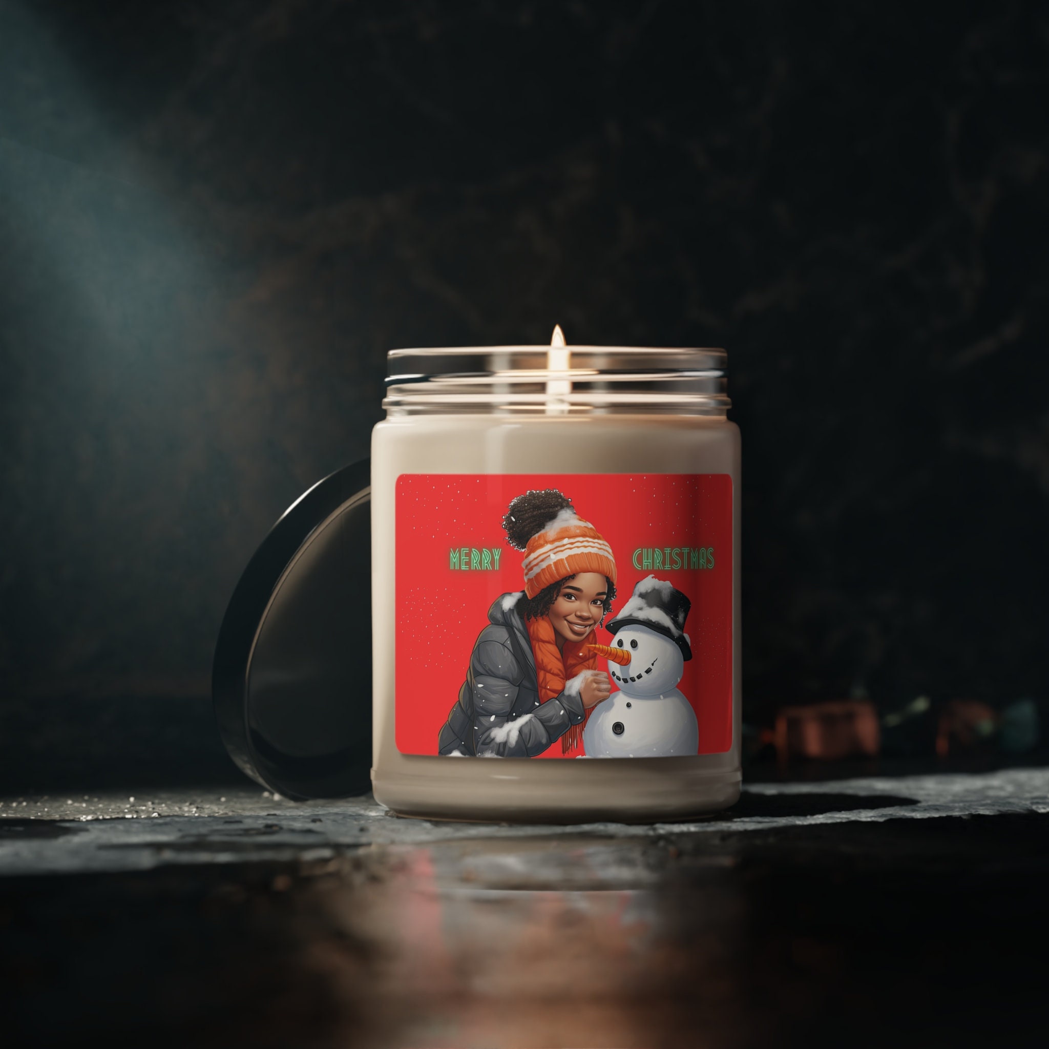 Scented Candle Hand-poured Merry Christmas Candle - African