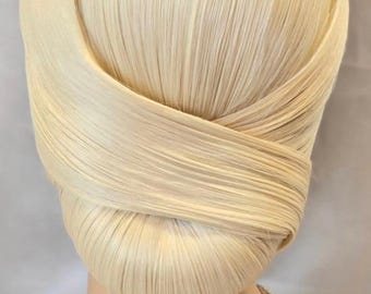 Topaz, Inverted Bottom Knot Updo Lace Front Wig, Synthetic Custom Wig, Styled Wigs, Prom, Wedding, Luxury Wig, Everyday Wig, Mother&#39;s Day