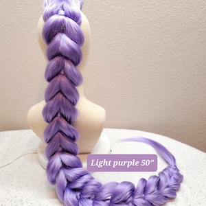 Rumi Dutch / Dragon Braid Ponytail, Kid&#39;s Ponytail, Adult Ponytail, Easy Pull Through Braid KPop Demon Hunters-inspired, Halloween, Cosplay