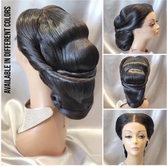 Padmé Amidala Wig #6 Space Queen Wig Lake Gown Wig Sci-Fi Cosplay Fantasy Queen Custom Pre-Styled Empress cosplay Starlight Regal Comicon
