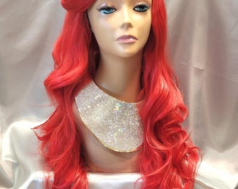 Mermaid Princess Wig, Synthetic Cosplay Hair