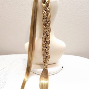 Luxury Braid Ponytail Extension, Custom Braid hair piece, Synthetic Party Wig Ponytail Extension, hair extension Boho plait