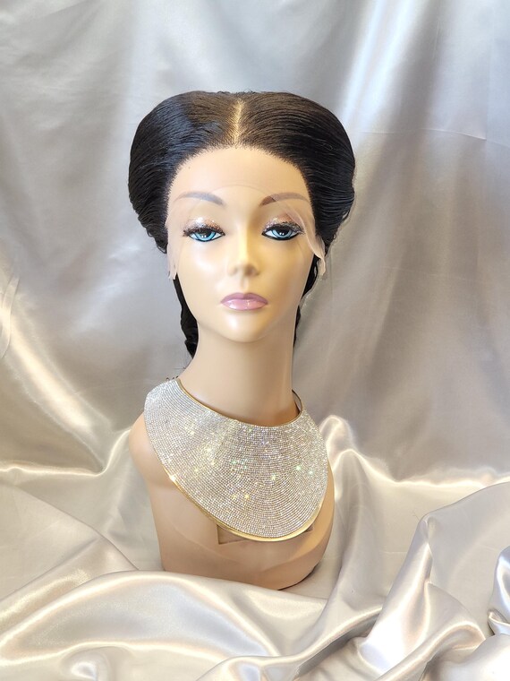 Padmé Amidala Wig #6 Space Queen Wig Lake Gown Wig Sci-Fi Cosplay Fantasy Queen Custom Pre-Styled Empress cosplay Starlight Regal Comicon