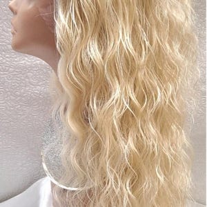 Briana, Natural Deep Curly Half Updo Lace Front Wig, Custom Wig, Prom Wig, Wedding Wig, Alopecia Wig, Chemo Wig, Cosplay Wig