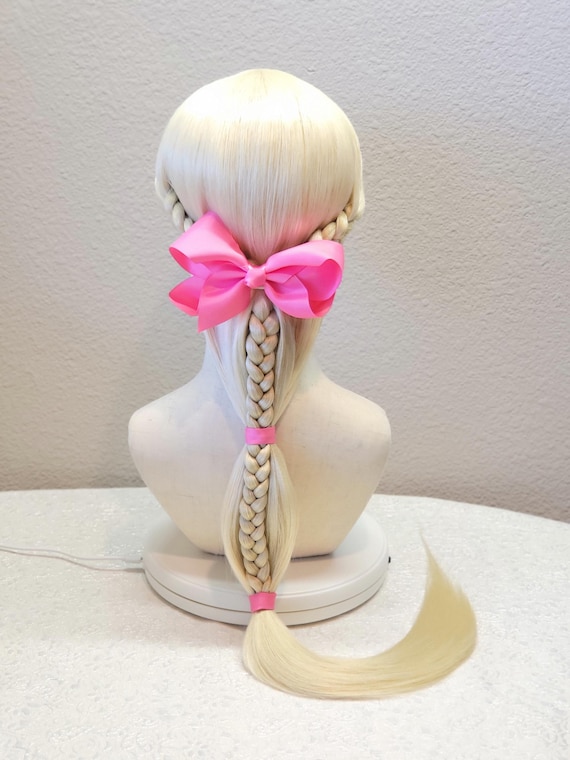 Set 5 Parrucche Per Bambole In Seta Termica - Trame Liscie Per Creazioni Fai Da Te - Foto 3