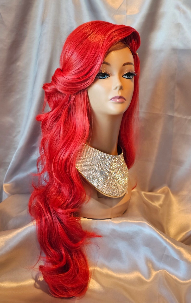 Little Mermaid, Ariel. Cosplay Custom Wig, Styled Wigs, Party Wigs