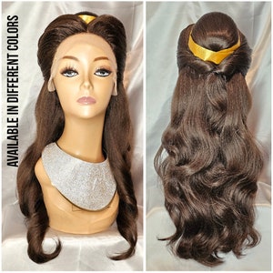 Sleeping Beauty Cosplay Wig Aurora Princess Elora Long Curly Wavy Hair Wigs  Halloween Fancy Dress Brown Anime Wig Costume Wig For Adult Women Party New  Synthetic Hairpiece : : Beauty & Personal