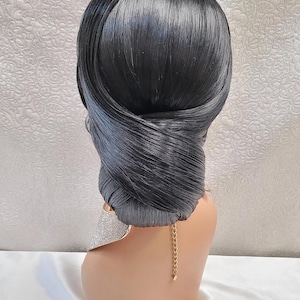 Vanna, Sleek Low Updo Lace Front Custom Wig, Styled Wigs, Prom, Wedding, Party Luxury Wig, Everyday Wig, Alopecia, Chemo