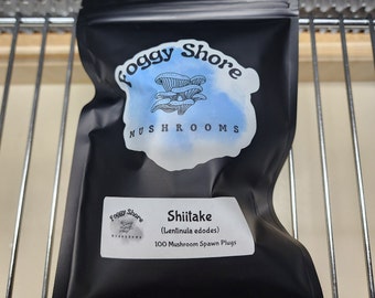 100 Shiitake mushroom spawn plugs