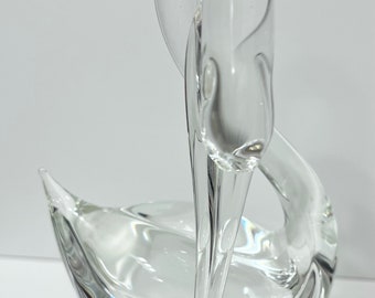 Vintage Murano Cenedese Glass Heron / Swan Bird - Excellent Condition